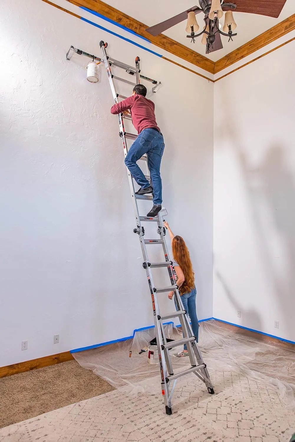 Little Giant Ladders, Epic, M22, 22 foot, Multi-Position Ladder, Aluminum, Type 1A, 300 lbs weight rating, (16822-818)