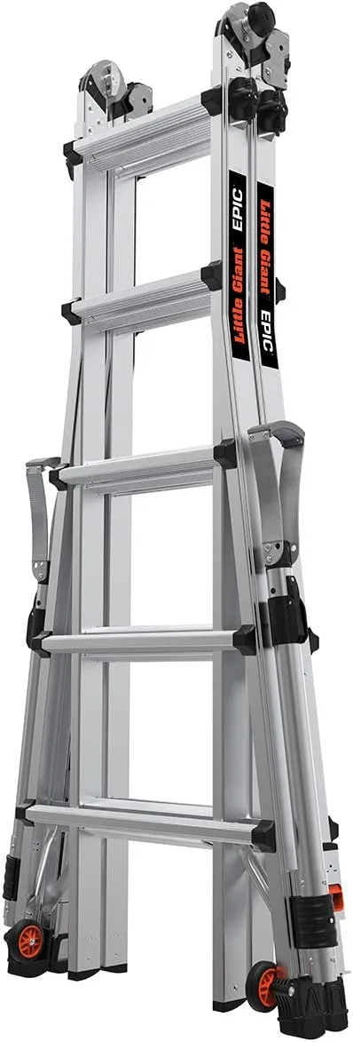 Little Giant Ladders, Epic, M22, 22 foot, Multi-Position Ladder, Aluminum, Type 1A, 300 lbs weight rating, (16822-818)