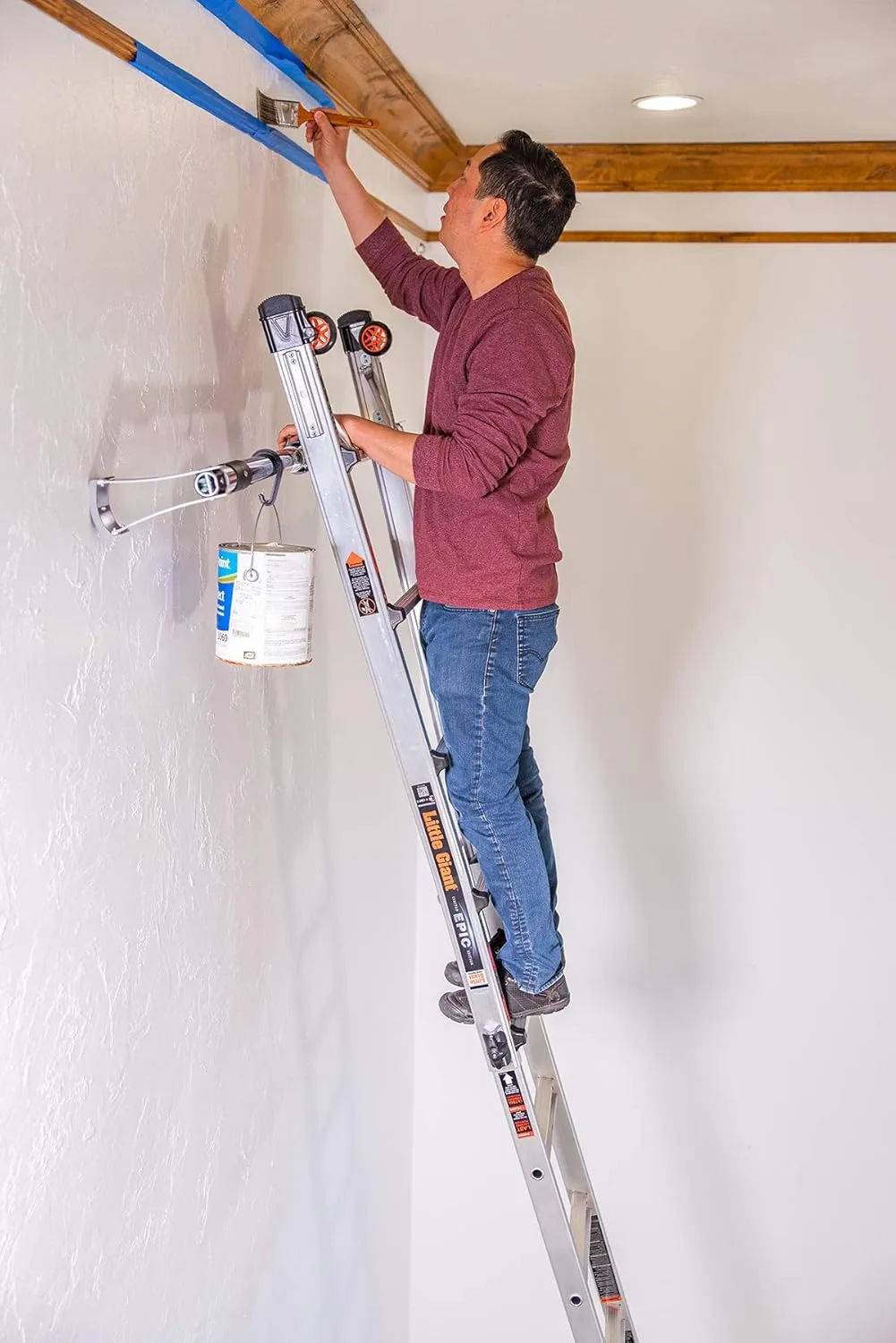 Little Giant Ladders, Epic, M22, 22 foot, Multi-Position Ladder, Aluminum, Type 1A, 300 lbs weight rating, (16822-818)