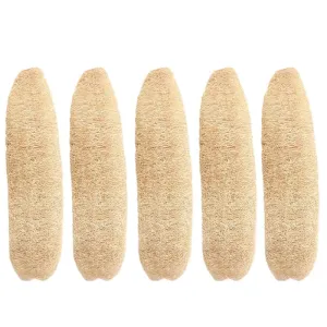 Loofah facial and body Scrub brush natural exfoliator for men and women bath spa, personal care, (5 pack,Whole 10.2-12 in lanyard)