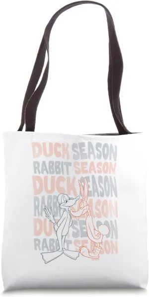 Looney Tunes Duck Season Rabbit Season Tote Bag