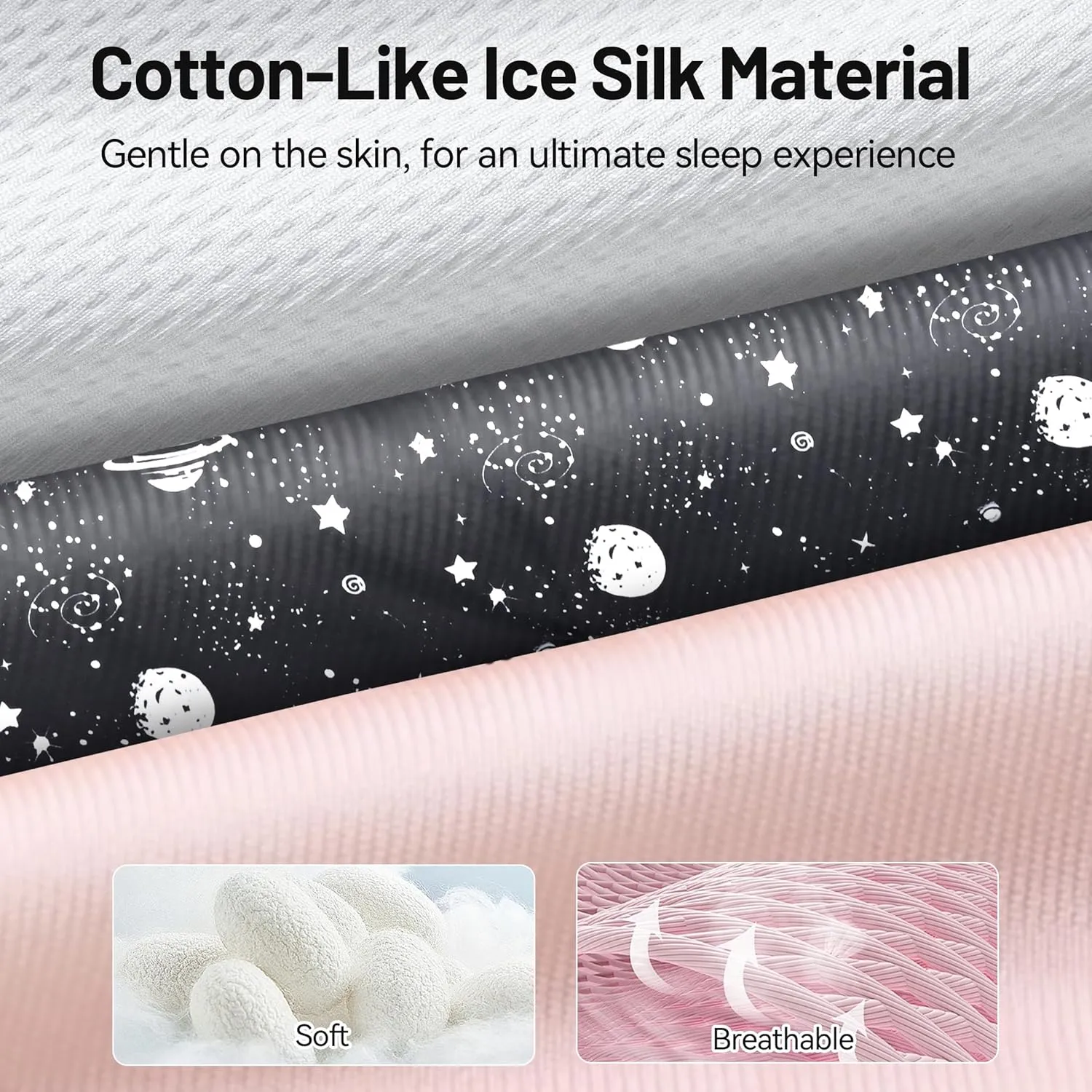 LOVE EYE Sleep Mask, Ice Silk Sleep Mask for Side Sleeper Eye Masks for Sleep Sleep Masks for Women Men, Blackout, Soft, Adjustable Band, Ideal Gift (Pink)