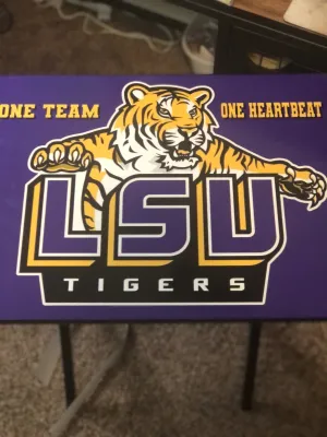 LSU folding tv tray table