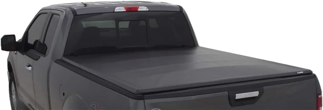 Lund Genesis Tri-Fold Soft Folding Truck Bed Tonneau Cover | 95050 | Fits 2017 - 2023 Ford Super Duty 6' 10" Bed (81.9")