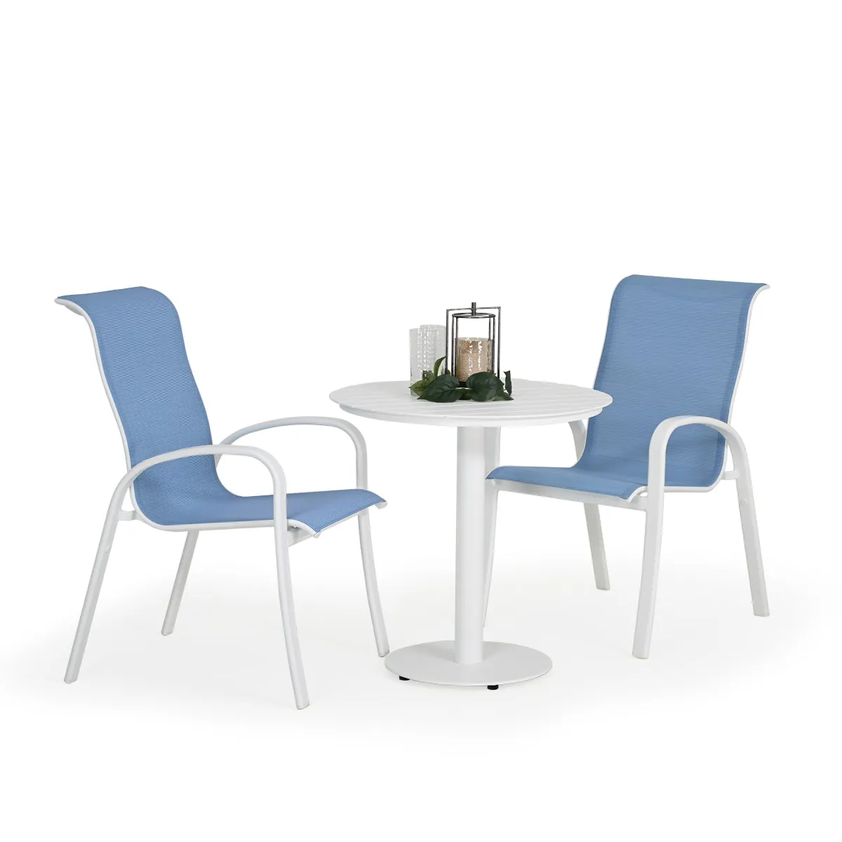 Madeira Outdoor 29" Round Aluminum Bistro Table