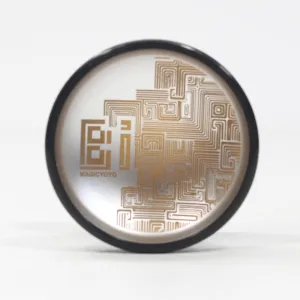 MAGICYOYO Bi ''Bismuth'' Yo-Yo - Aluminum with Stainless Steel Rim - Bi-Metal YoYo (Silver/Orange with Black Rim)