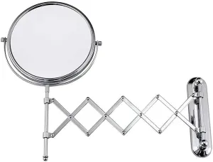 Makeup Mirror Vanity Mirror Wall Mounted Makeup Mirror,Beauty Mirror Vanity Mirrors Pull Net Hanging Wall Folding Telescopic Magnifying Double-Sided Cosmetic Mirror ( Color : 8 Inches , Size : 7x )