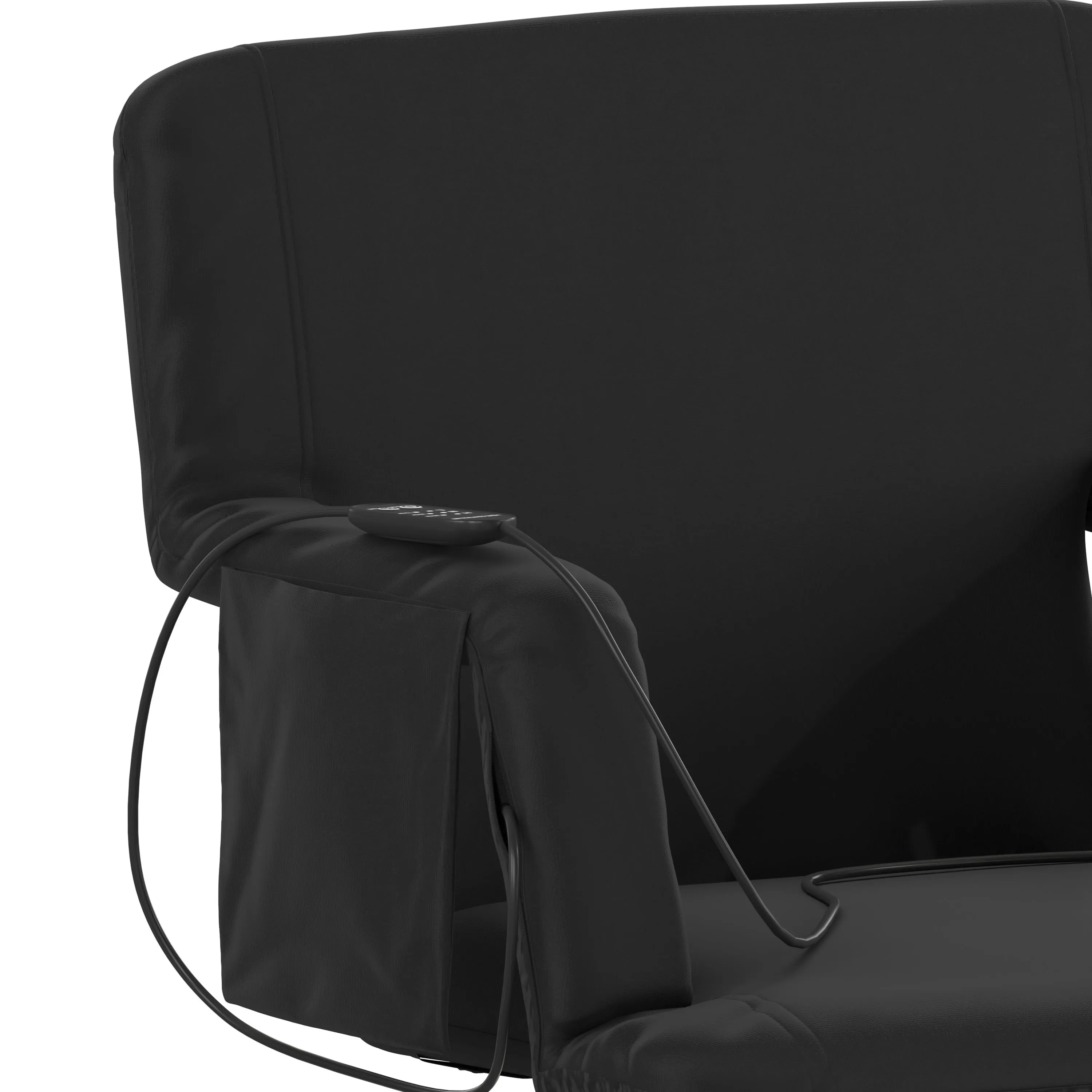 Malta Extra Wide Portable Heated Reclining Stadium Chair w/Armrests, Padded Back & Heated Seat w/Dual Storage Pockets and Backpack Straps