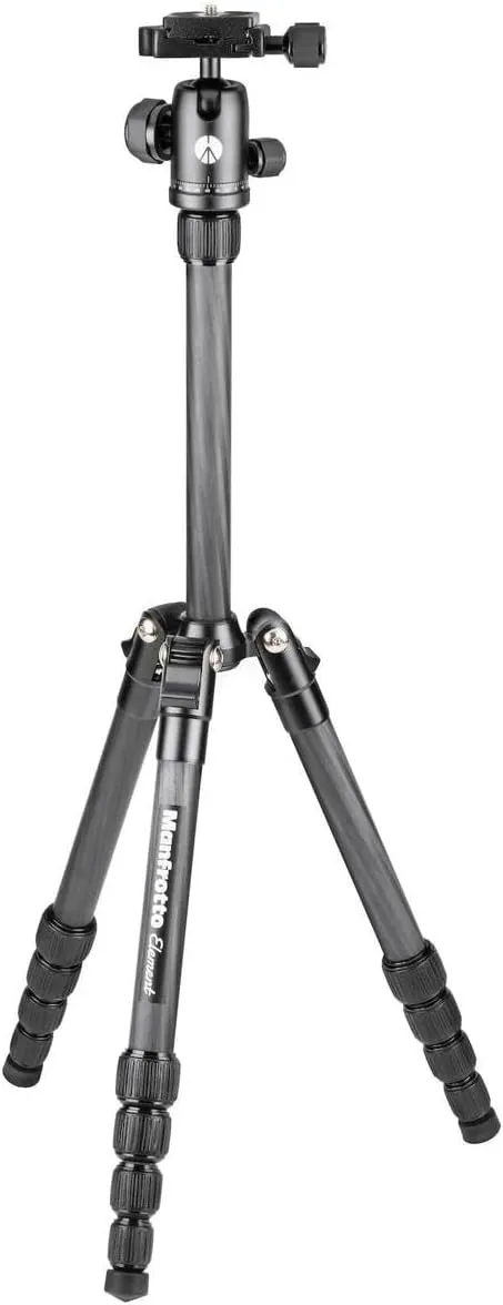Manfrotto Element Traveller Small 5-Section Carbon Fiber Tripod with Ball Head