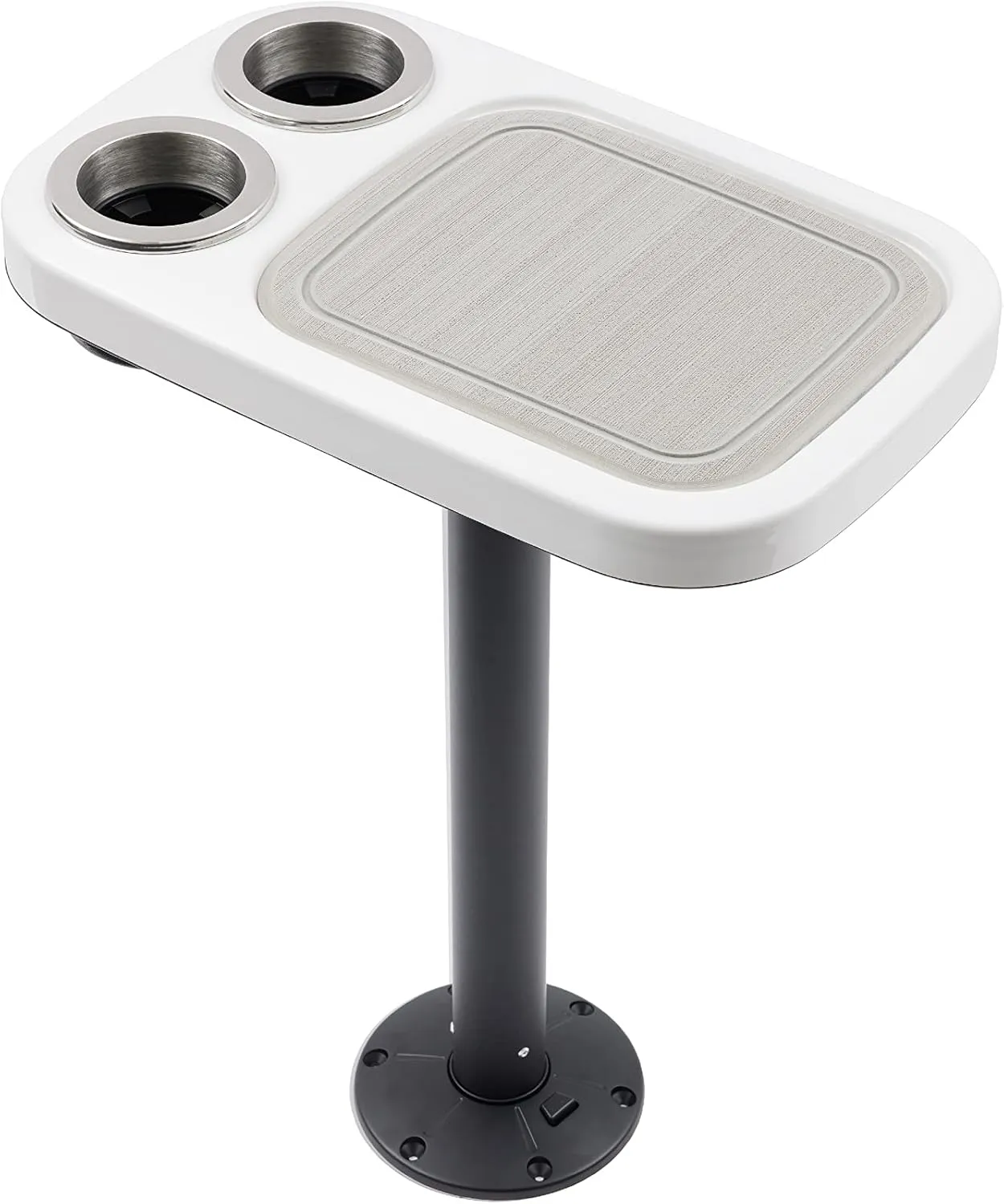 Manufacturers' Select ITC Marine Cocktail Boat Table Leg Set. Pontoon Accessories, Marine Pedestal Table with Center Foam Mat