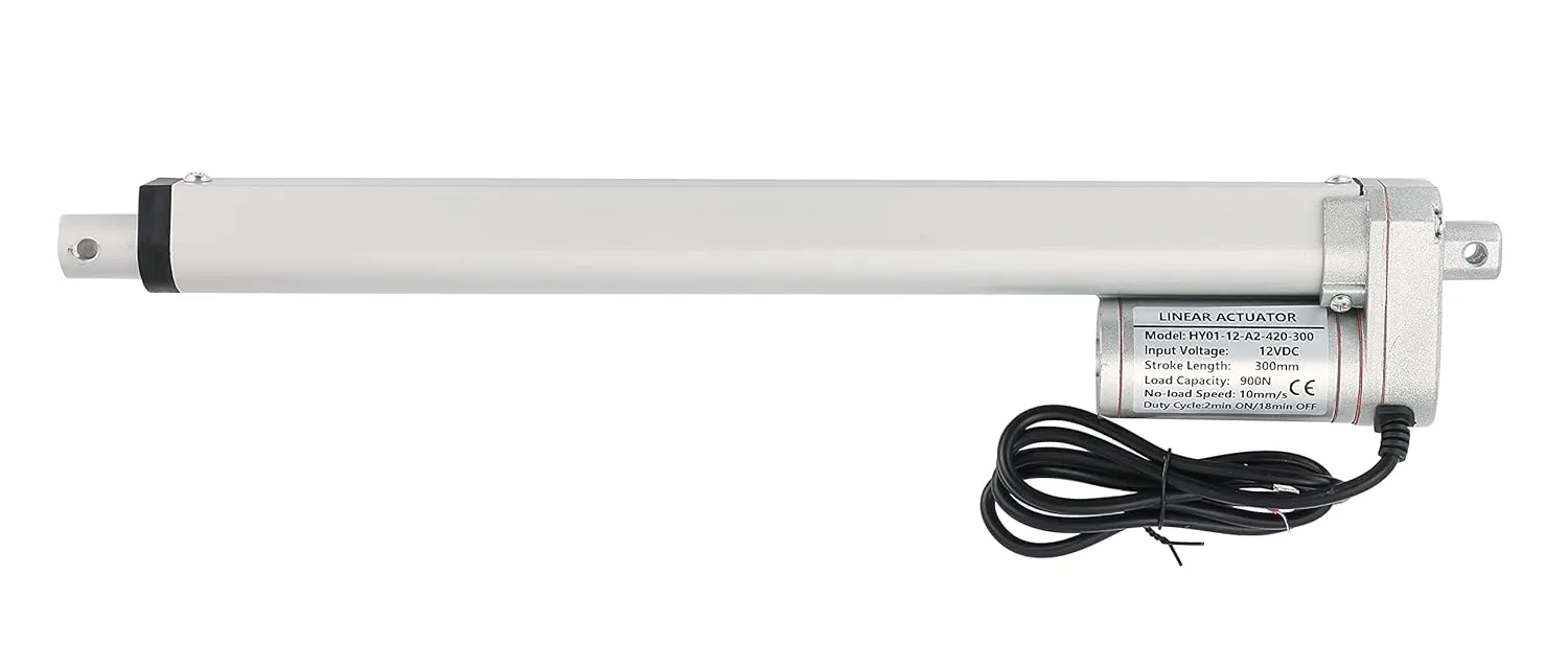 MAOPINER DC12V 12inch Stroke Linear Actuator with Mounting Bracket 900N(202lbs) Maximum Lift 10mm/s for Recliner TV Table Lift Massage Bed Electric Sofa Linear Actuator