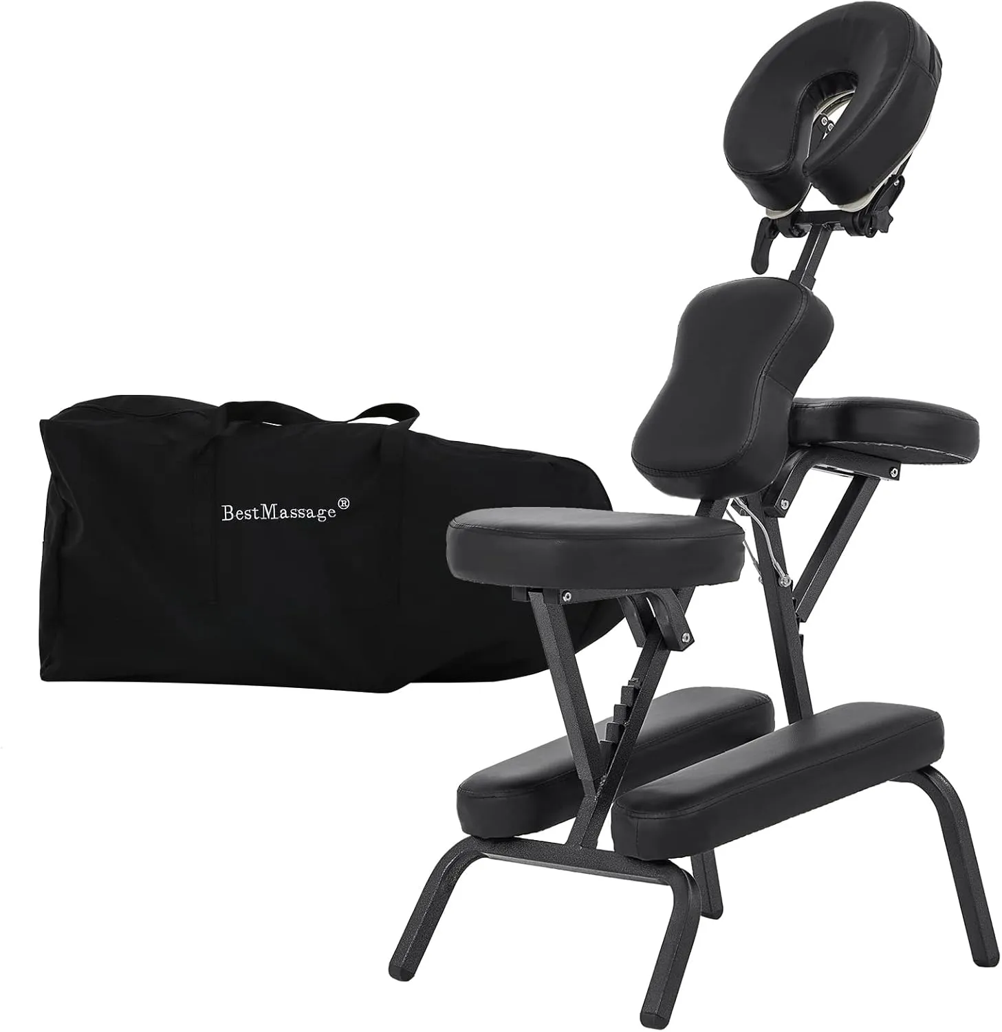 Massage Chair Portable, 4 Inches Thickness Sponge Tattoo Chair, Small Traveling Tattoo Chair, Portable Pregnancy Massage, Portable Massage Chair Tattoo Spa Free Carry Case for Tattoo/Beauty Salon/SPA