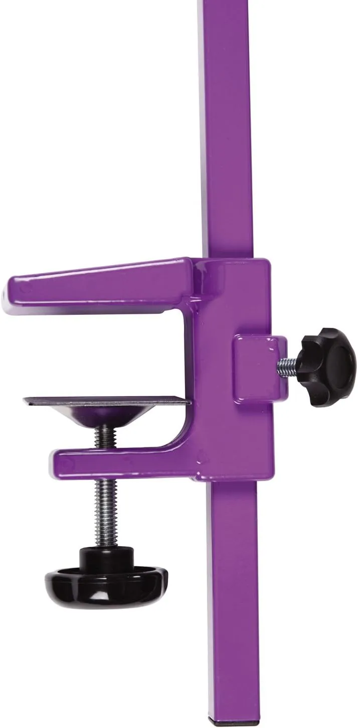 Master Equipment Powder Coated Steel Grooming Arm with Clamp (36" Adjustable Arm) and Dog Grooming Loop, Purple