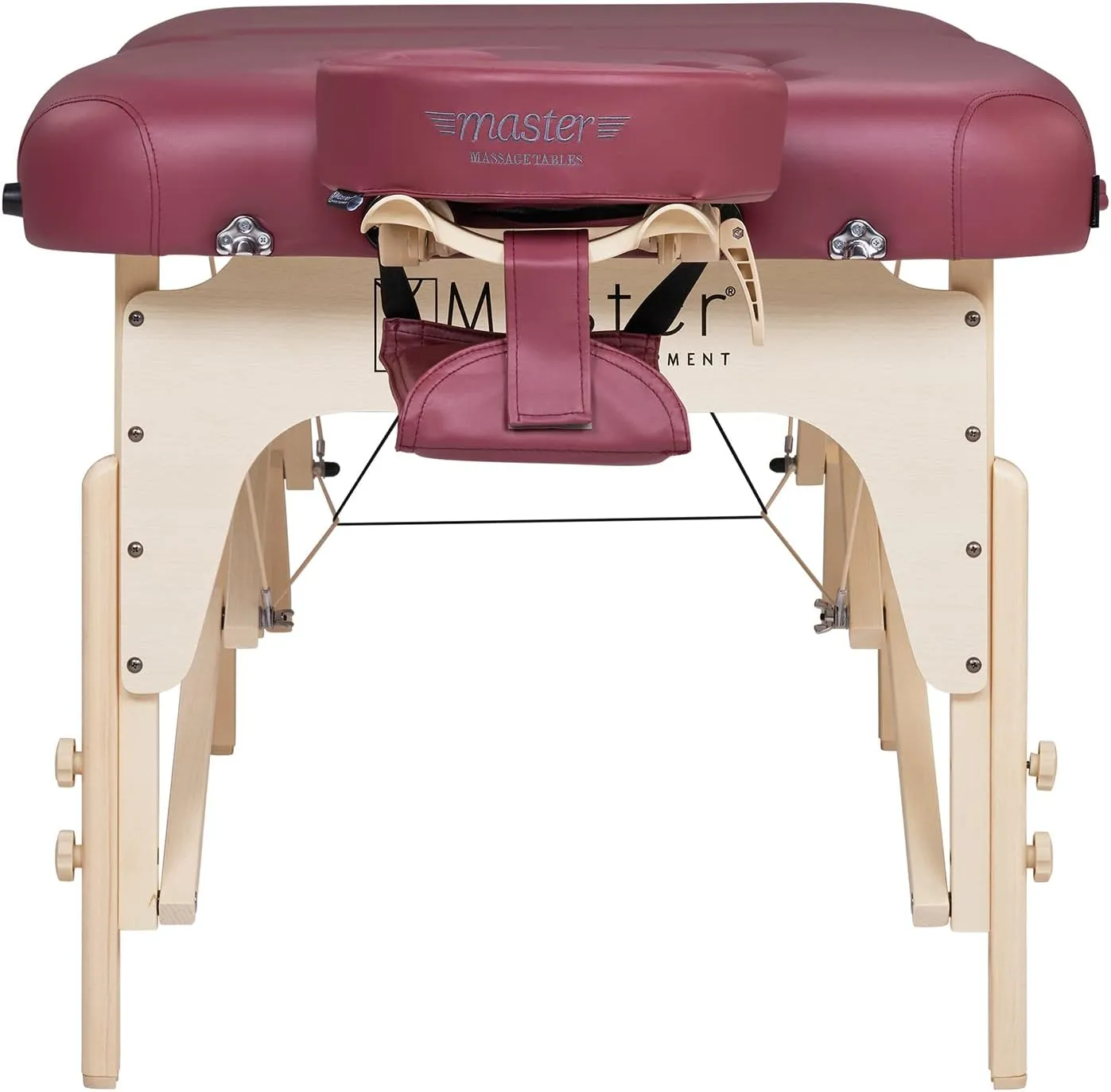 Master Massage 30'' Eva Portable Pregnancy Massage Table for Female Clients and Obese Individuals, Spa Salon Facial Bed for Pregnant Women- Multi Functional (Burgundy)