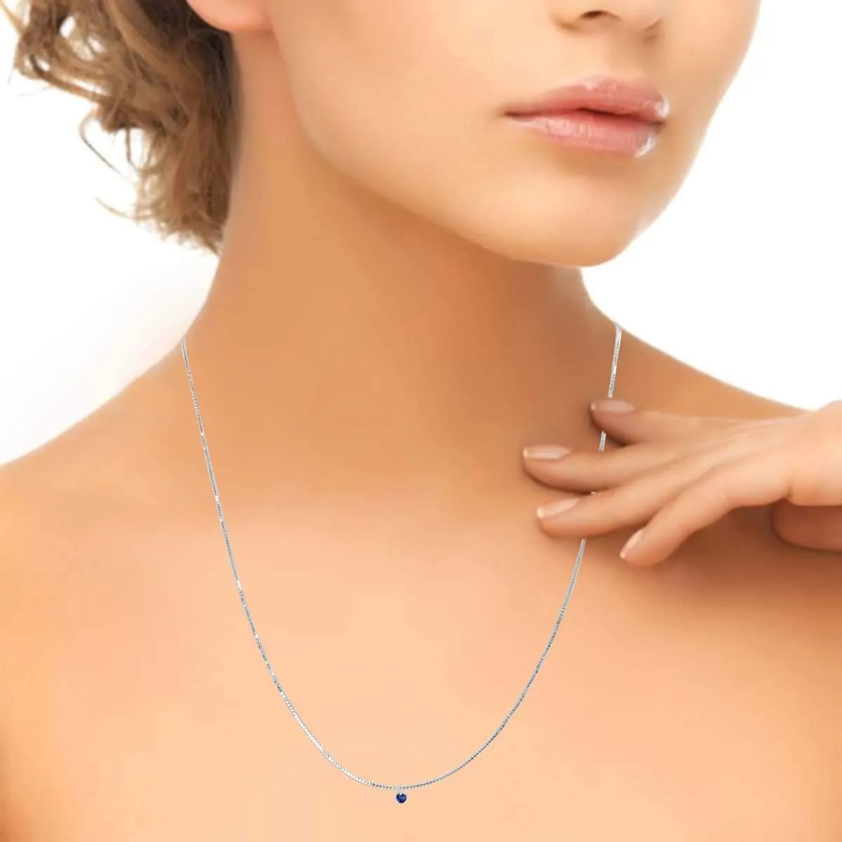 MauliJewels Engagement Necklace for Women 3.90 Carat Diamond And Heart Shape Gemstone White Gold Pendant 4 prongs 14K With 18'' Box Chain