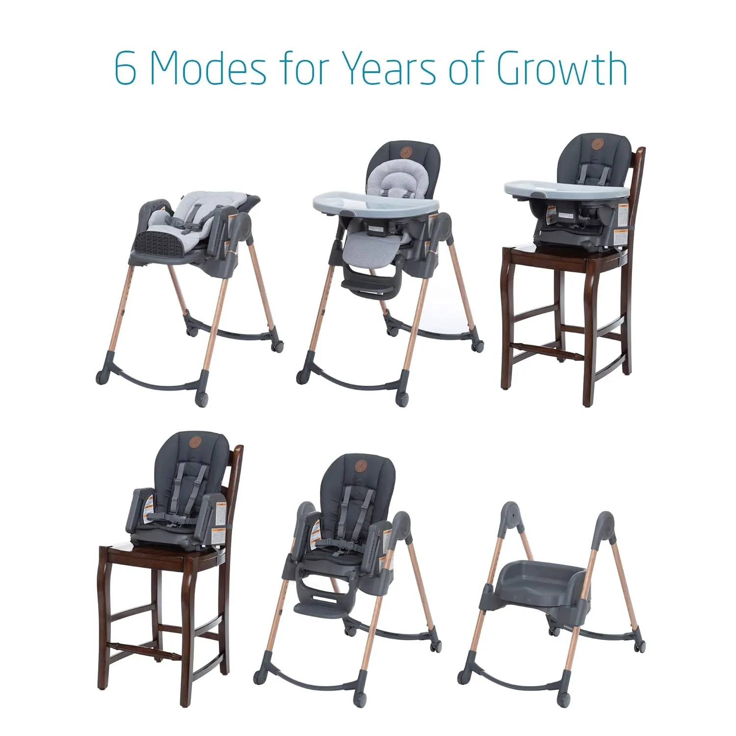 Maxi-Cosi Minla 6-In-1 High Chair, Essential Blue