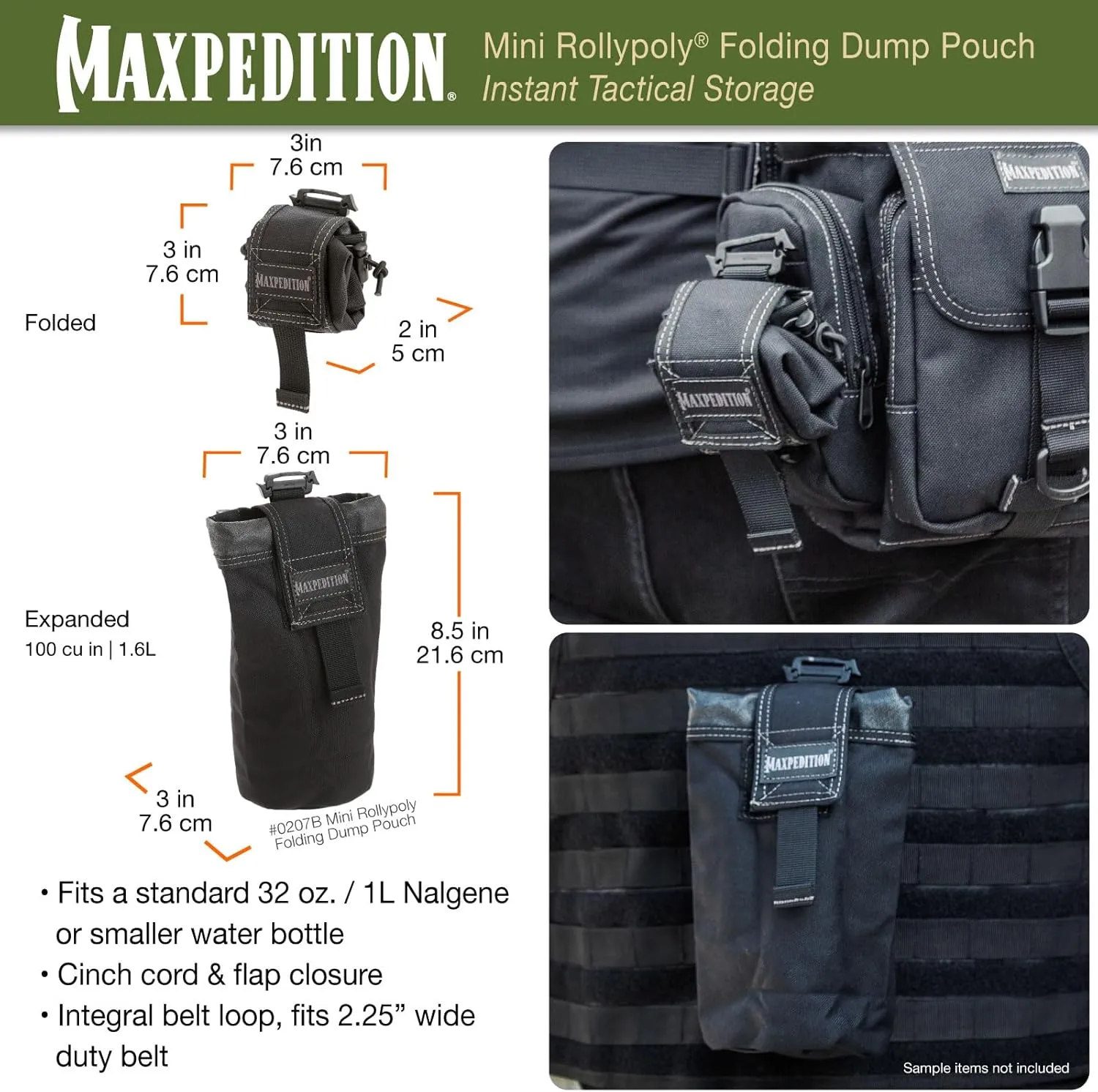 MAXPEDITION Mini Rollypoly Folding Dump Pouch