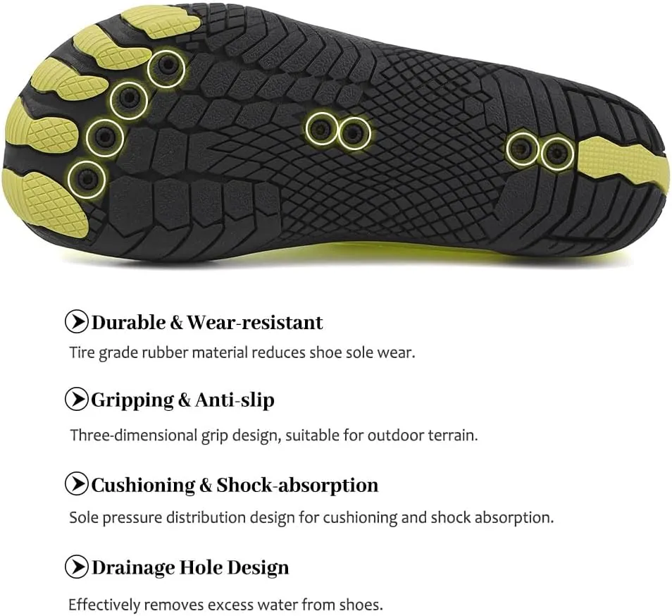 Maylrvjv Men's Women's Water Shoes Barefoot Shoes Quick Dry Aqua ShoesComfortable Lightweight Swim Water Sports Fitness Yoga Walking Outdoor Sneakers