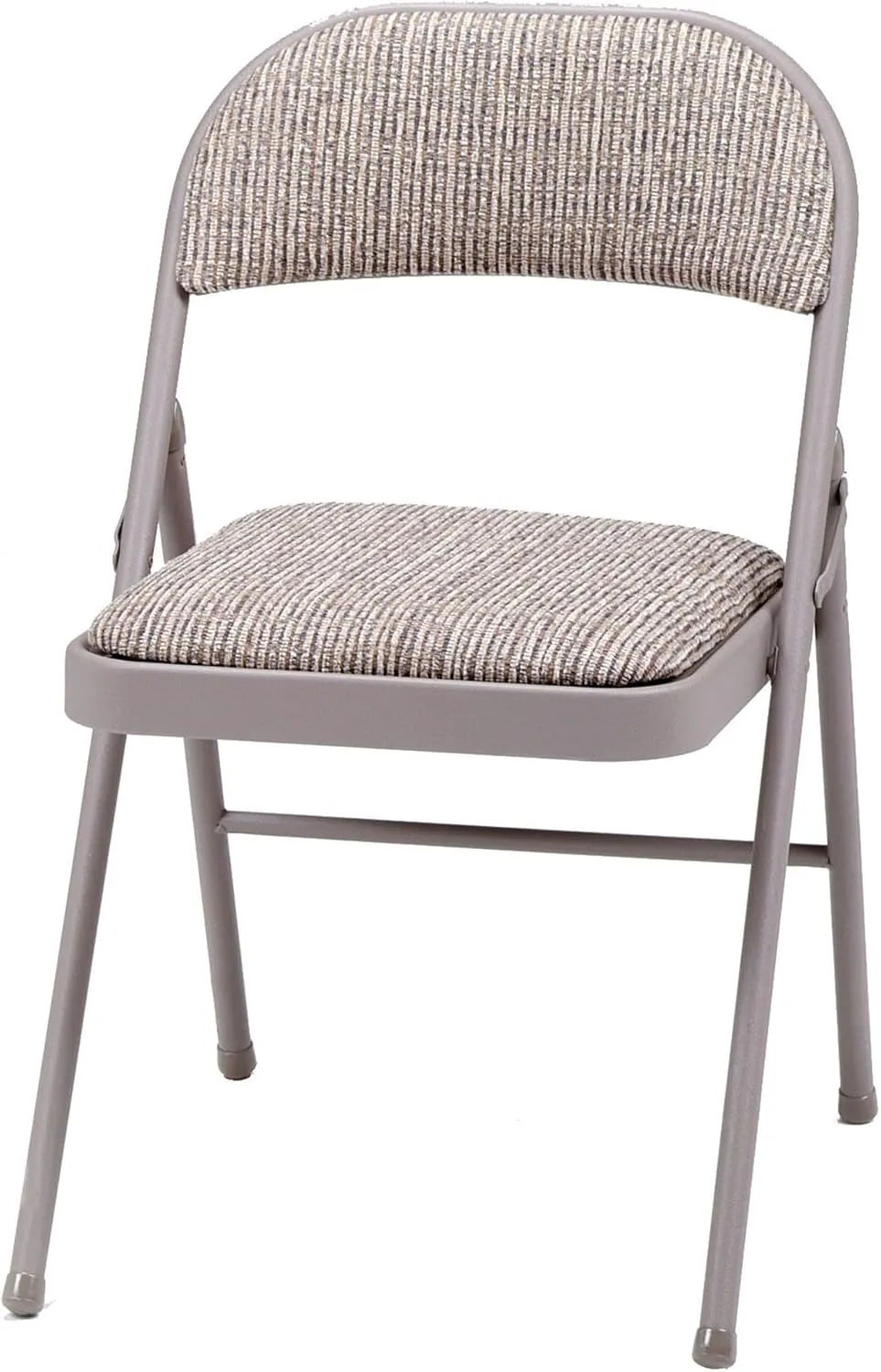 MECO 4 Pack Padded Folding Chairs, Fabric Foldable Card Table Chair, Chicory Lace