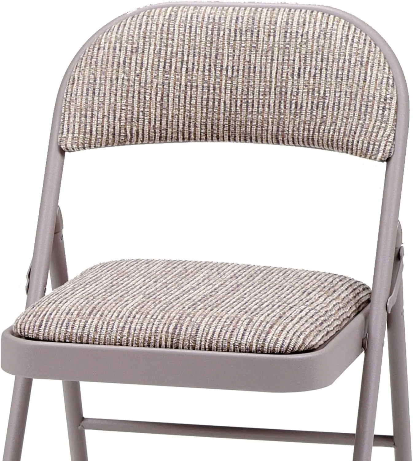 MECO 4 Pack Padded Folding Chairs, Fabric Foldable Card Table Chair, Chicory Lace