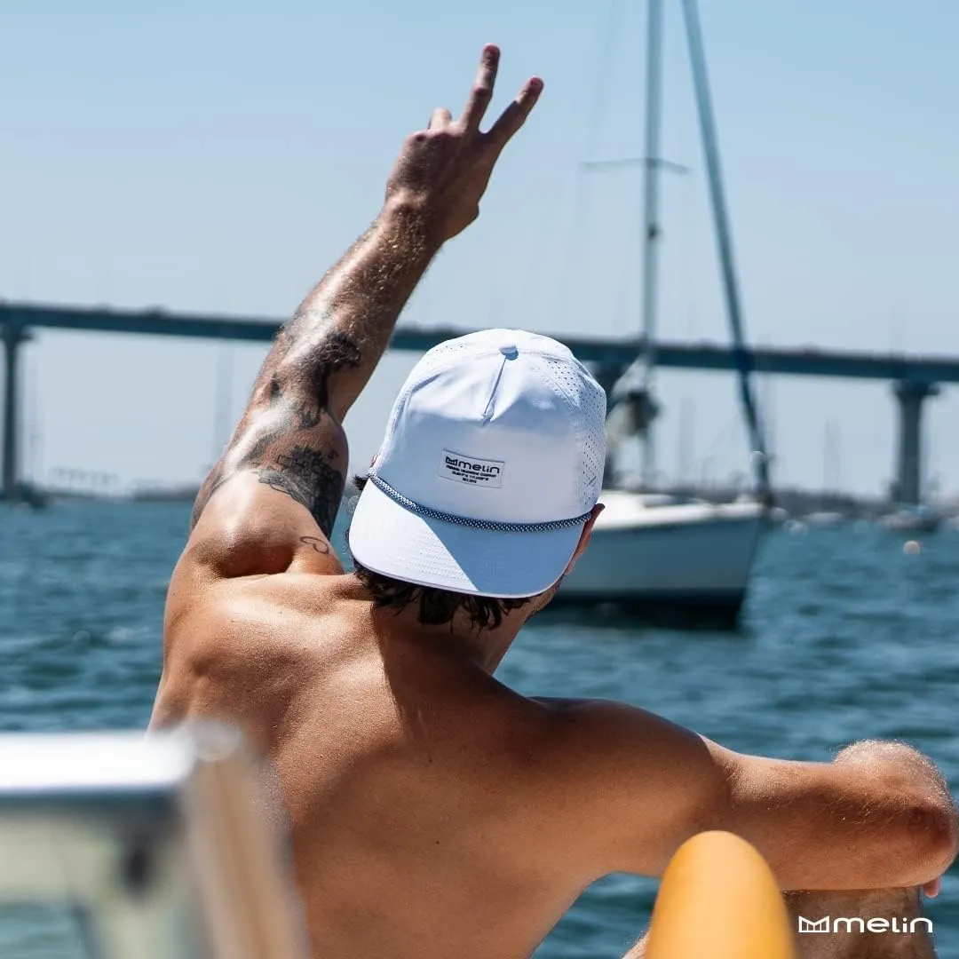 melin Coronado Anchored Hydro Rope Hat, Water-Resistant Baseball Caps for Men & Women, Golf, Running, or Workout Hat