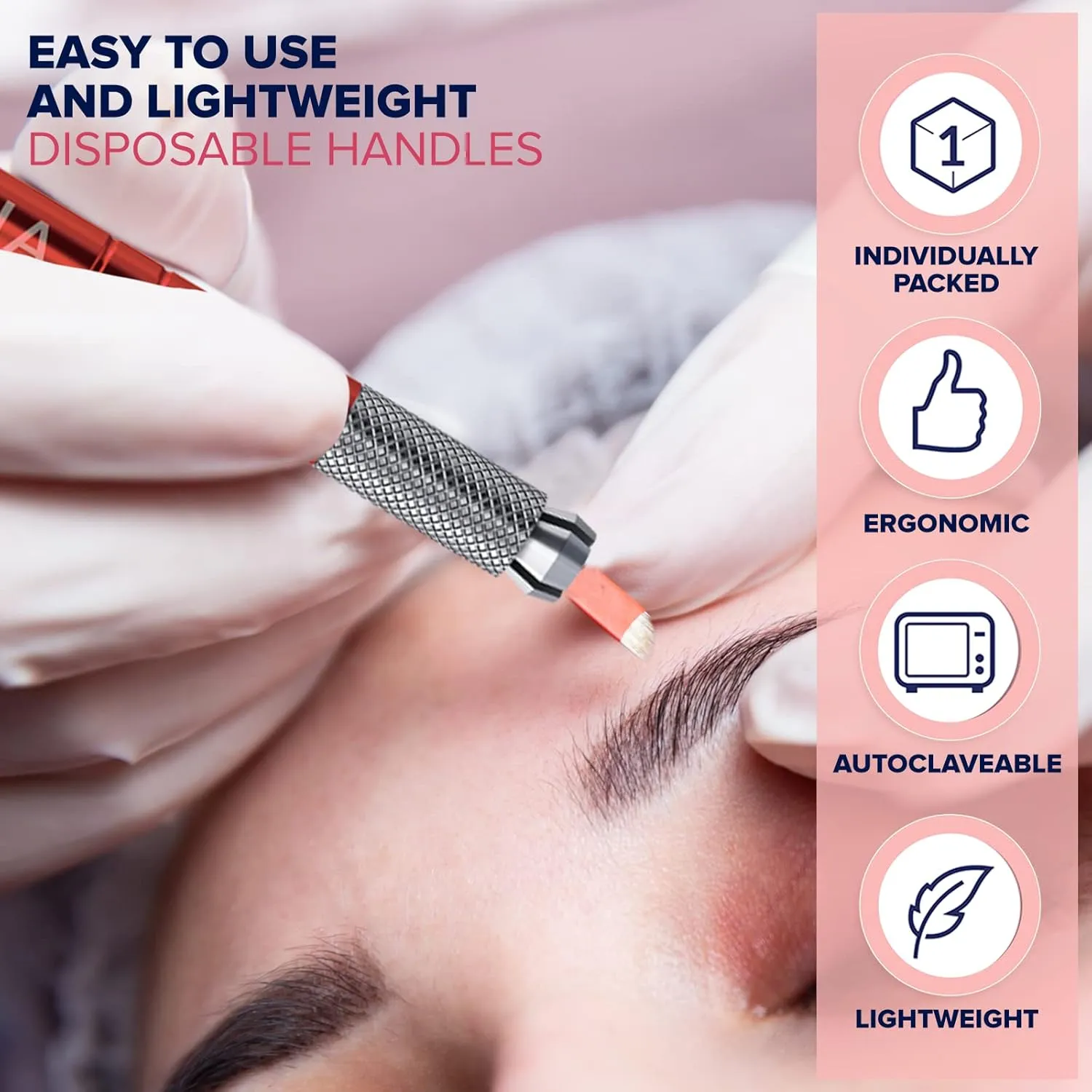 Microblading Pens Light Manual Eyebrow Pens For Permanent Makeup Supplies | Durable Aluminum Pen With Lock-Pin Tech & Ergonomic Grip | Shape Brows, Fuller & Lush