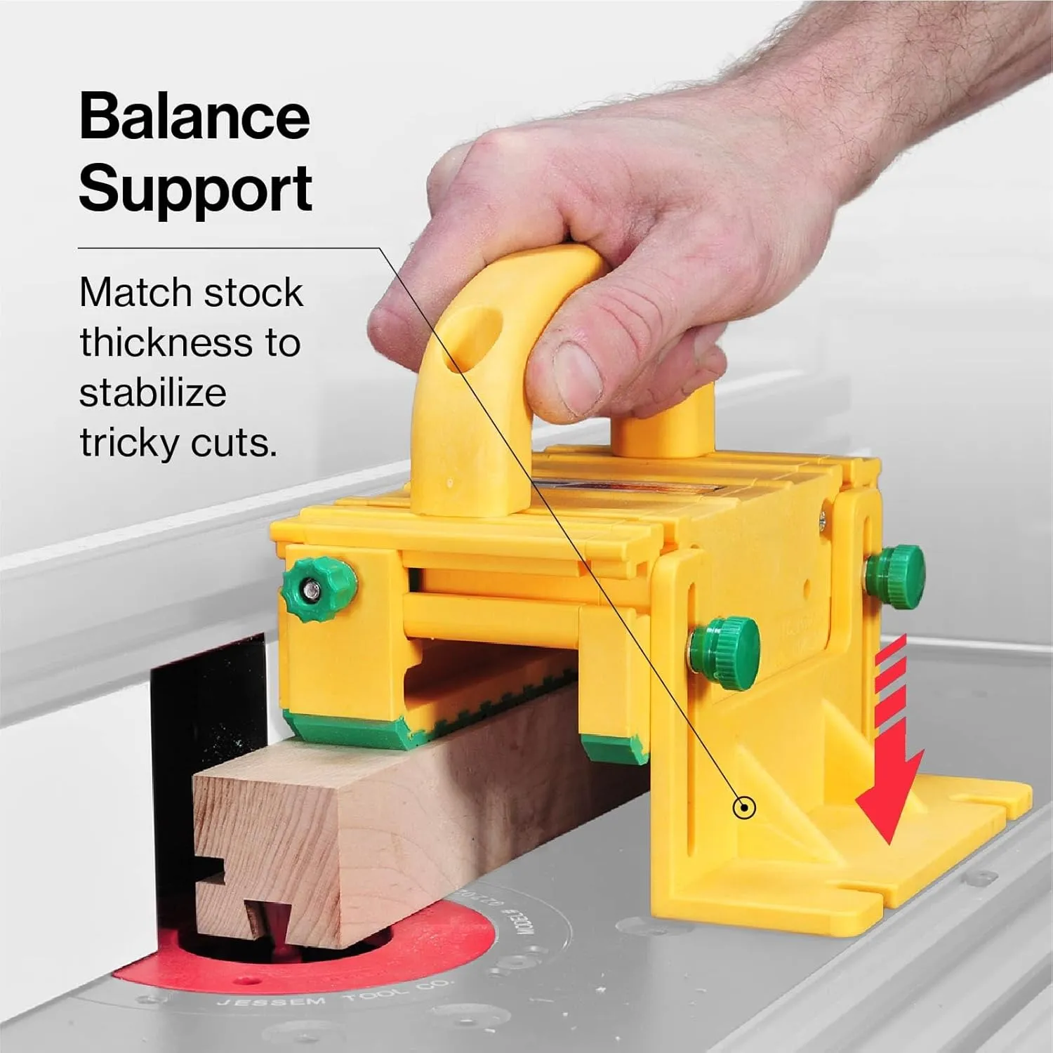 MICROJIG GRR-RIPPER GR-100 3D Table Saw Pushblock, Yellow