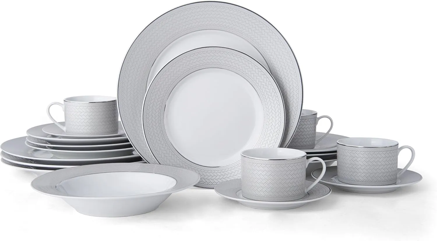 Mikasa Dinnerware Set, Grey