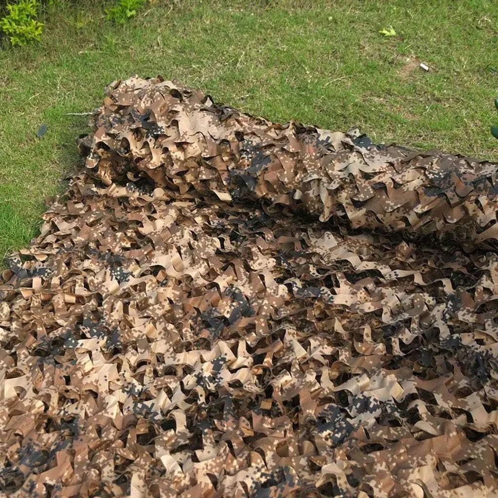 Military Camo Netting Woodland Hunting Camouflage Net UV Resistant Shade for Outdoor Jungle Camping Military Shooting Sunscreen Nets