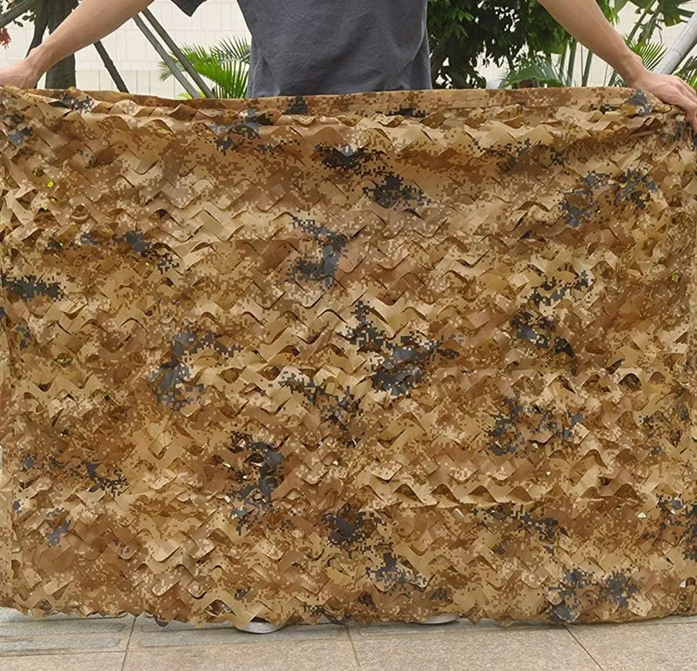 Military Camo Netting Woodland Hunting Camouflage Net UV Resistant Shade for Outdoor Jungle Camping Military Shooting Sunscreen Nets