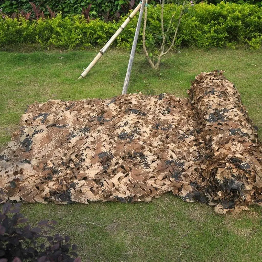 Military Camo Netting Woodland Hunting Camouflage Net UV Resistant Shade for Outdoor Jungle Camping Military Shooting Sunscreen Nets