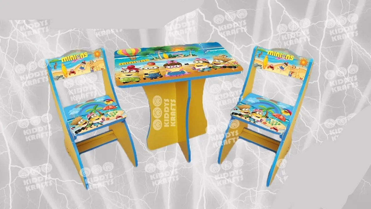 Minions Theme Kids Study Table 297-2