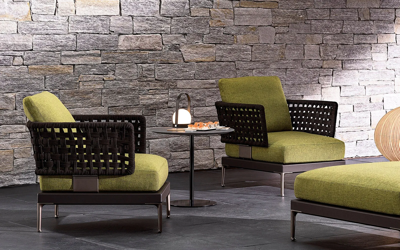 Minotti Patio Outdoor Lounge Chair