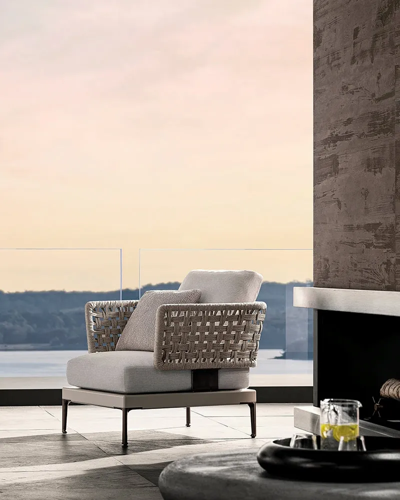 Minotti Patio Outdoor Lounge Chair