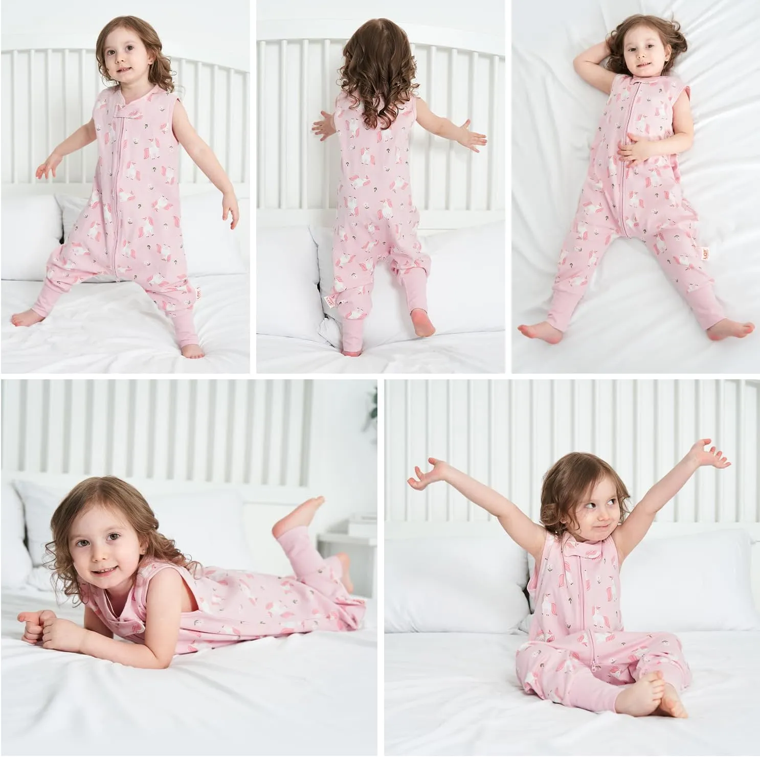 Miracle Baby Sleep Sack with Feet, 1.0 TOG Toddler Sleep Sack with Legs Sleeveless Sleep Sack Bag for Early Walkers