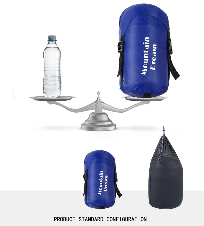 Mountaindream Outdoor camping hiking portable envelope 90% goose down 200*73 sleeping bag 3 seasons warm