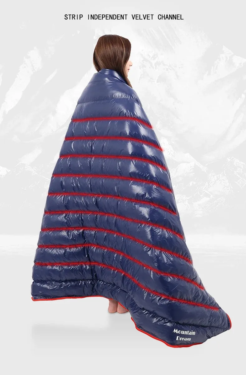 Mountaindream Outdoor camping hiking portable envelope 90% goose down 200*73 sleeping bag 3 seasons warm