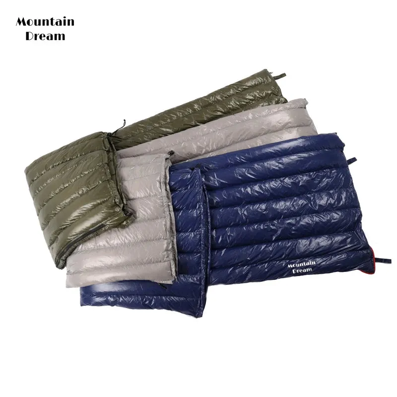 Mountaindream Outdoor camping hiking portable envelope 90% goose down 200*73 sleeping bag 3 seasons warm