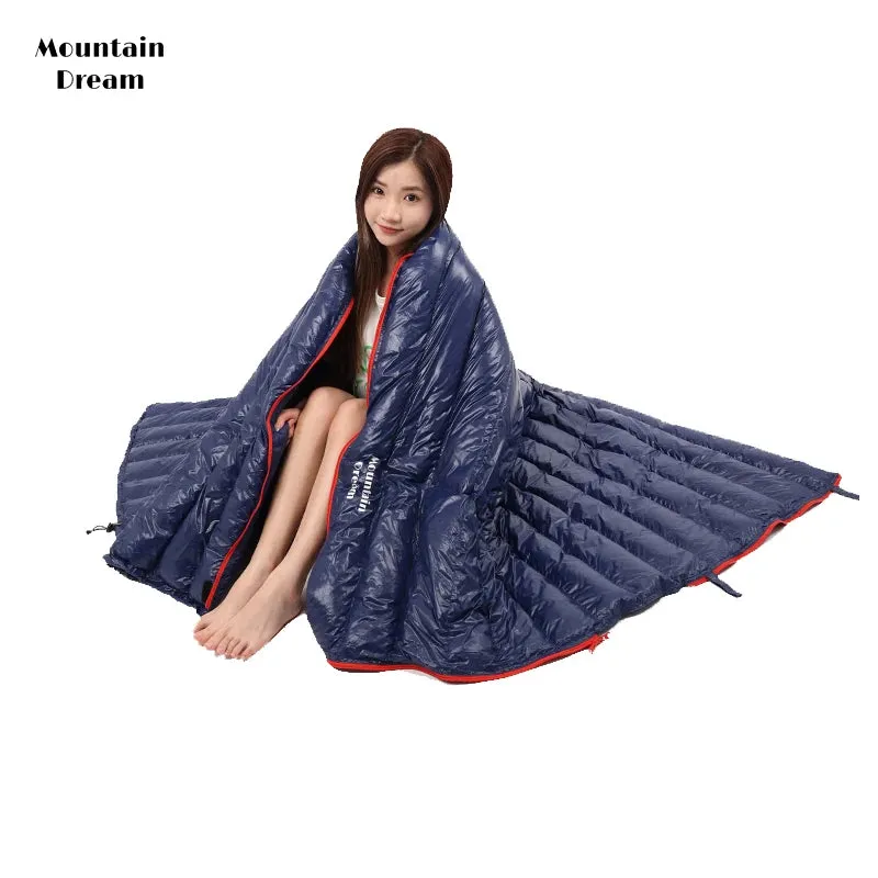 Mountaindream Outdoor camping hiking portable envelope 90% goose down 200*73 sleeping bag 3 seasons warm