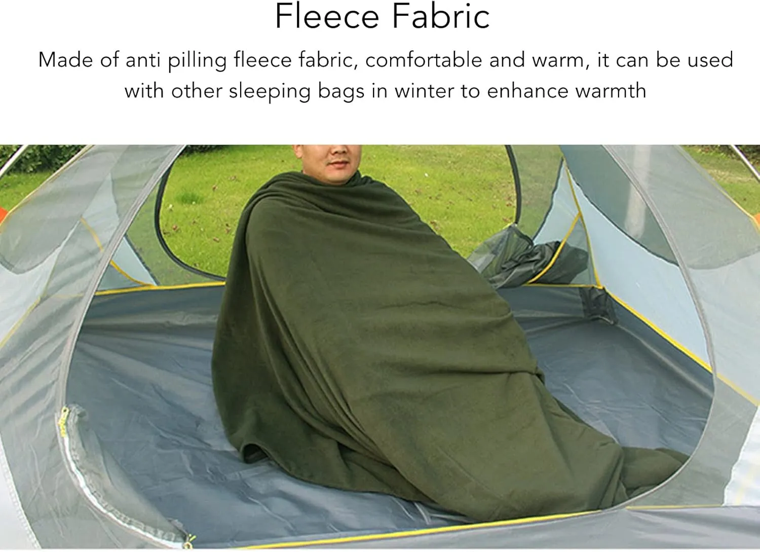 Mountaineering Camping Camping Sleeping Bags, Washable Fleece Sleeping Bag for Climbing Camping Sleeping Bag, Machine Mountaineering Camping