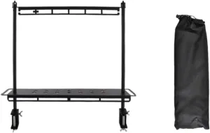 Mountainhikers Aluminum Storage Rack Set Laptop Table Portables Drying Rack for Camping and Travel
