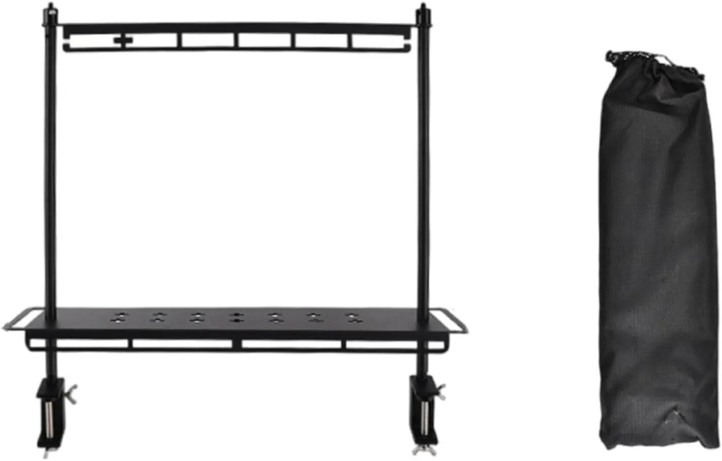 Mountainhikers Aluminum Storage Rack Set Laptop Table Portables Drying Rack for Camping and Travel