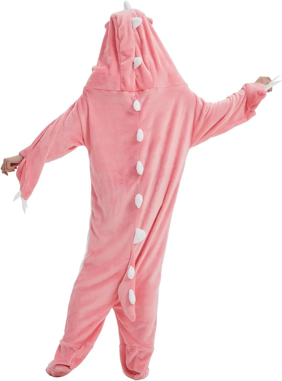 NAFLEAP Wearable Blanket Hoodie Women Shark Dinosaur Onesie Adult Costume Sleep Bag Gifts for Girls