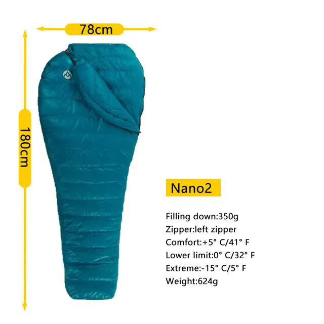 Nano2 95% Voice-activated White Risk-free Goose Bag Down outdoor Aegismax Sleeping