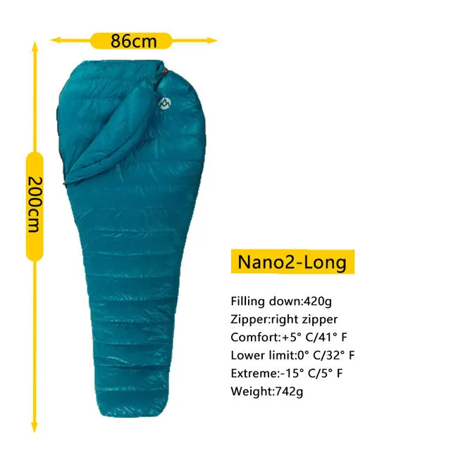 Nano2 95% Voice-activated White Risk-free Goose Bag Down outdoor Aegismax Sleeping