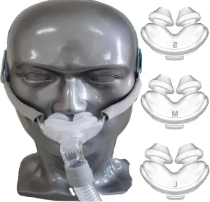 Nasal Pillow Replacement Kit, Nose Pillows Frame System Assembly, Small, Medium, and Large Nose Adapter Nasal Pillows Cushion
