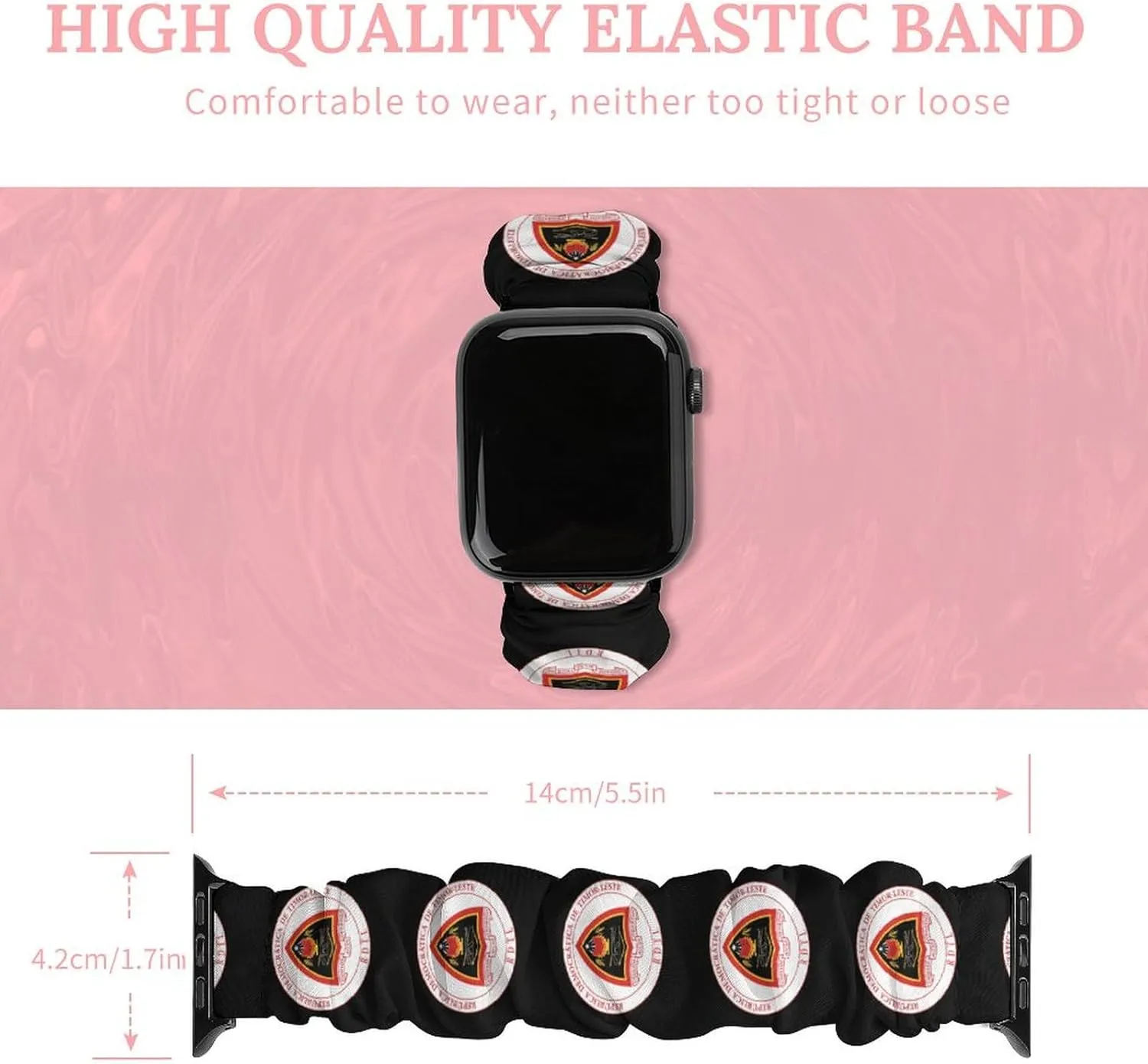 National Emblem of East Timor Fashion Watch Strap Scrunchies Wristbands Compatible With IWatch Series