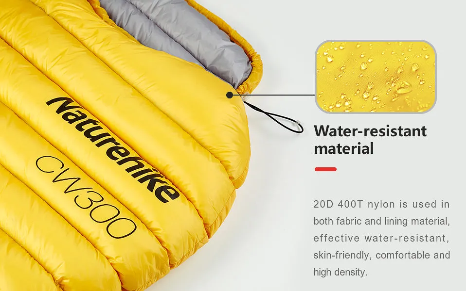Naturehike Outdoor White Goose Down Mummy Sleeping Bag