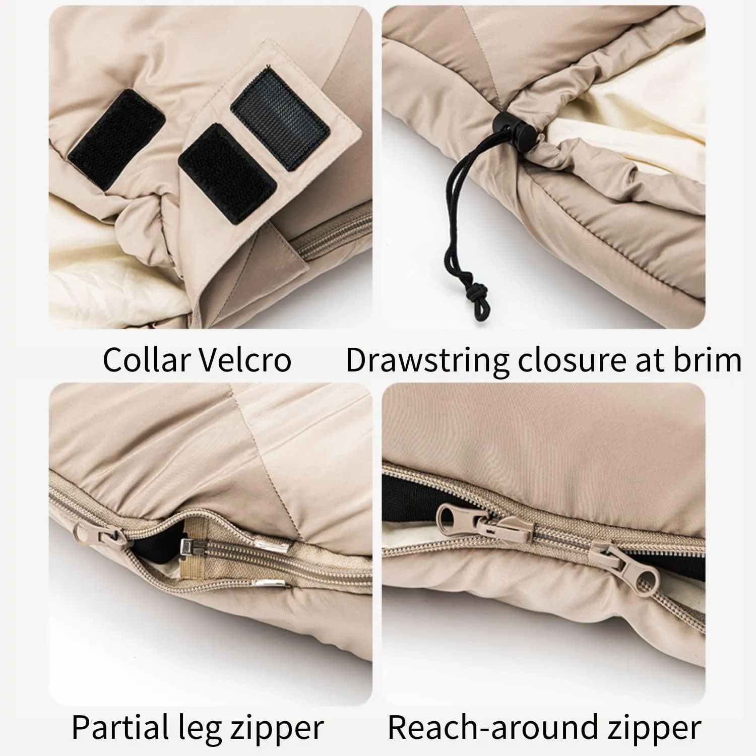 Naturehike Wearable Sleeping Bag for Adults, Bag with Arm Zipper Holes Sleeping Bags, Sleeping Bags for 2-3 Season Camping Backpacking, Camping Hiking Outdoor Travel, 24.8℉/32℉/41℉