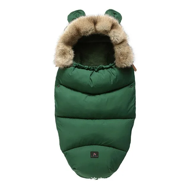Newborn Baby Stroller Sleeping Bag Thicken Warm Infant Stroller Footmuff Wheelchair Winter Warm Sleepsacks Envelope Sleepsacks